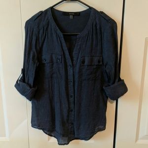 Fun 2 Fun - Light weight button up blouse
